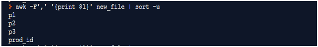 UNIX Awk command examples